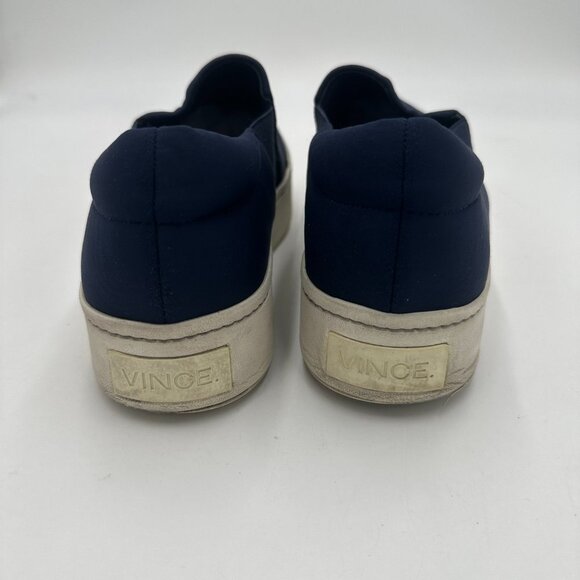 VINCE Mens Coastal Navy Slip-On Sneakers 8.5M - Picture 4 of 9